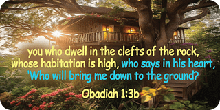 Obadiah 1 3b