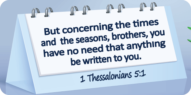 1 Thessalonians 5 1