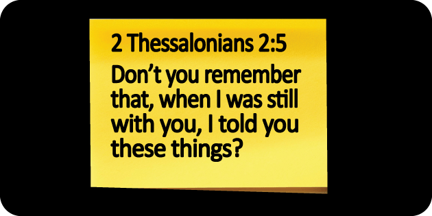 2 Thessalonians 2 5