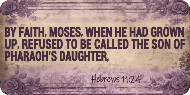 Hebrews 11 24