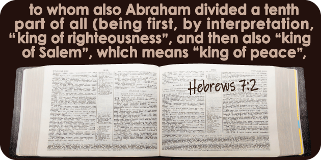 Hebrews 7 2