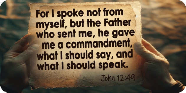 John 12 49