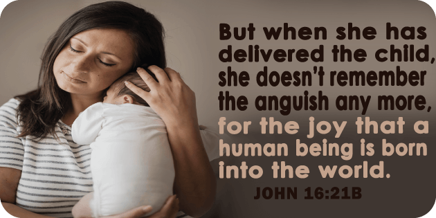 John 16 21b