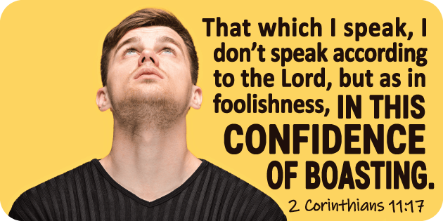 2 Corinthians 11 17