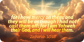 Zechariah 10 6b