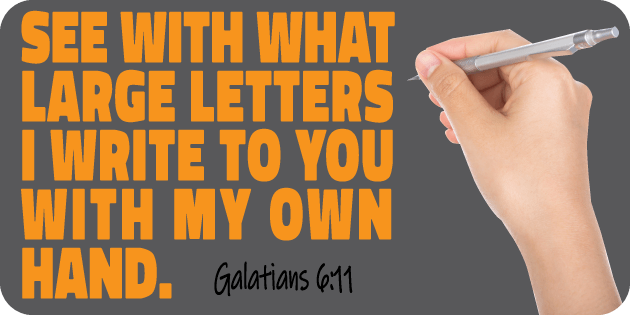 Galatians 6 11