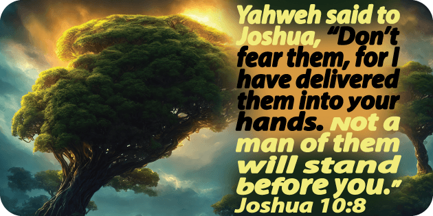 Joshua 10 8