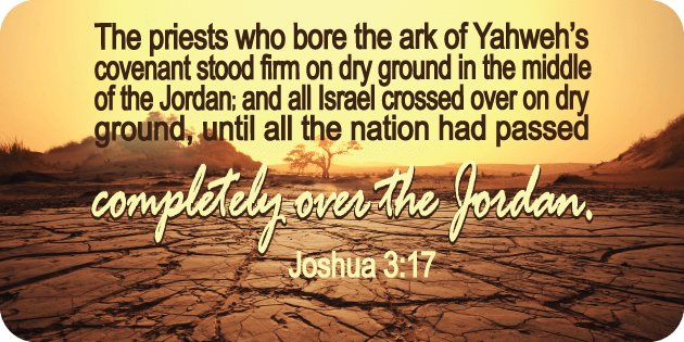 Joshua 3 17
