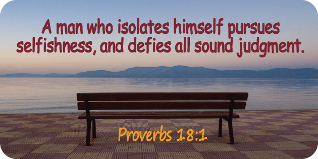 Proverbs 18 1