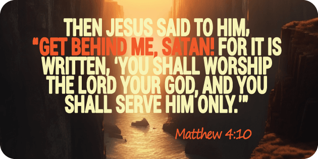 Matthew 4 10