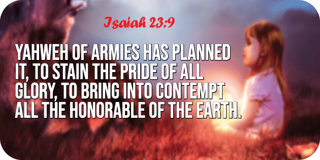 Isaiah 23 9