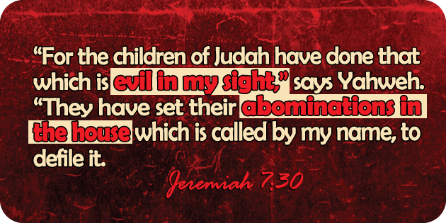 Jeremiah 7 30