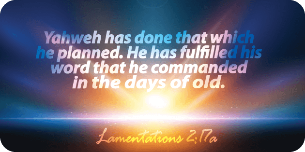 Lamentations 2 17a