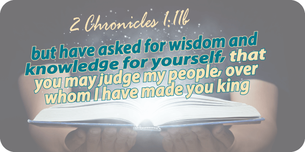 2 Chronicles 1 11b