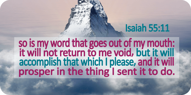 Isaiah 55 11