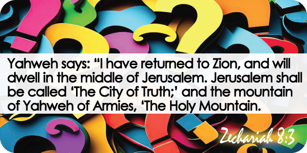 Zechariah 8 3