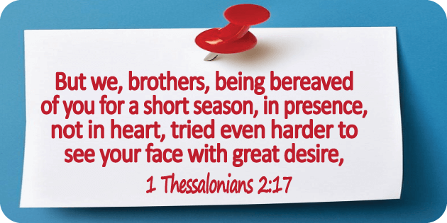 1 Thessalonians 2 17