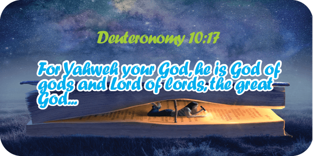 Deuteronomy 10 17a