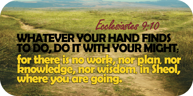 Ecclesiastes 9 10