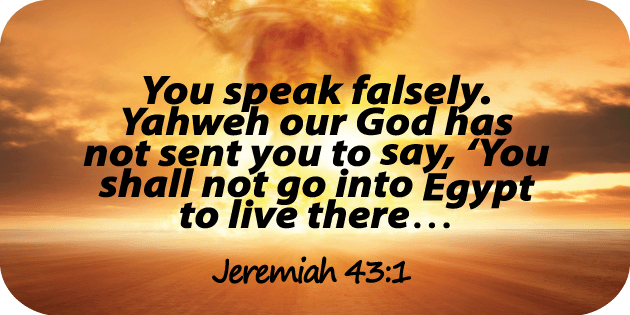 Jeremiah 43 1