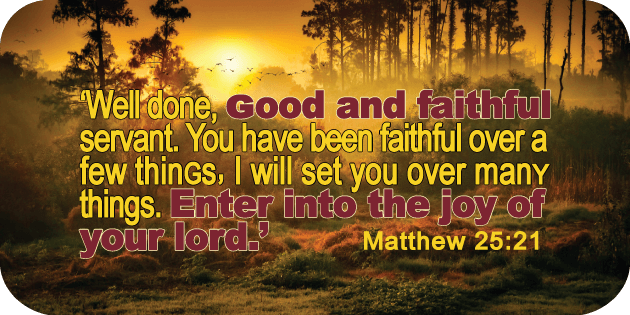 Matthew 25 21