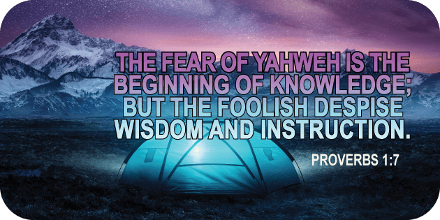 Proverbs 1 7
